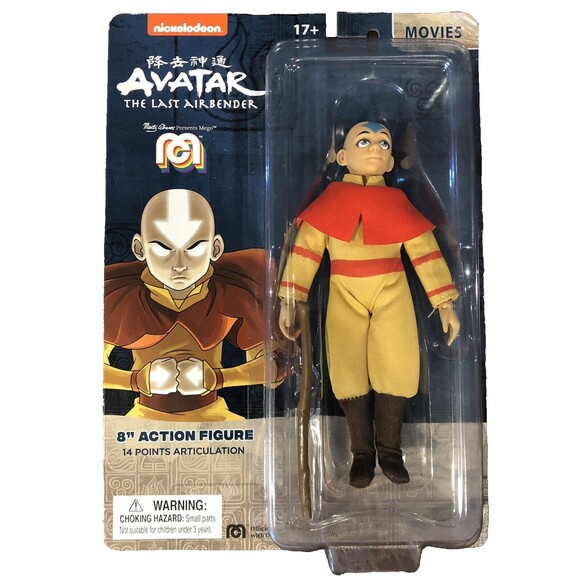 Mego Avatar Last Airbender Aang 8" Action Figure Retro Cloth Outfit New MOC - Picture 1 of 8